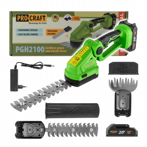 Aku nůžky na trávu a keře Procraft PGH2100 | PGH2100